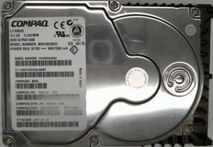 18,2GB HDD Compaq BD018635CC 10K u-Scsi 80 Pin Hard Drive - Picture 1 of 1