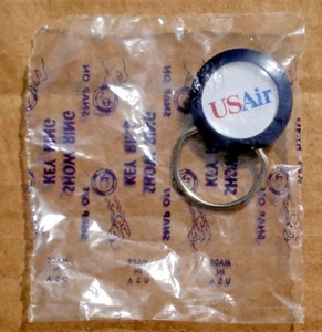 US Air Airlines Schlüsselanhänger Vintage Show Ring Keyring Souvenir NOS Sealed - Bild 1 von 2