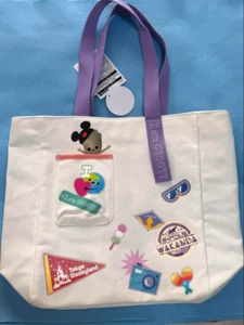 Japan Tokyo Disney Resort Tote Bag It's a Small World with Groot NEW - Picture 1 of 3