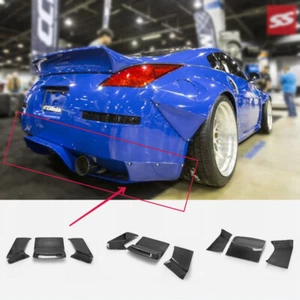 For Nissan Fairlady 350z Z33 Carbon Fiber Rear Under Diffuser Spoiler Addon Wing - Picture 1 of 11