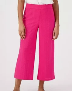 Pantaloni Isaac Mizrahi Live Regular Textured Knit Crop piccoli nuovi QVC - Foto 1 di 5