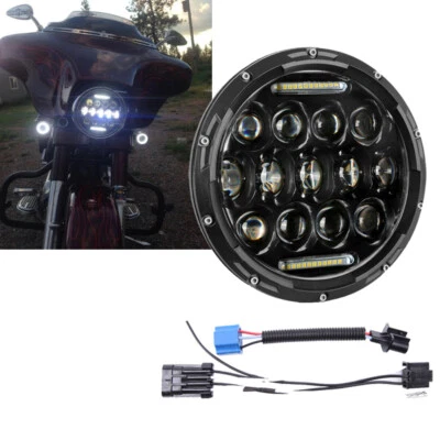 Faro proyector LED DRL de 7" para Harley Davidson Touring Street Glide EE. UU. Foto 1 de 4