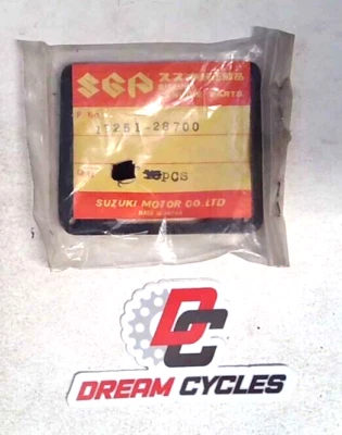 Junta de cámara de tazón plano 13251-28700 nuevo de stock Suzuki RM100 TM100 1974-76 NUEVO OEM Foto 1 de 2