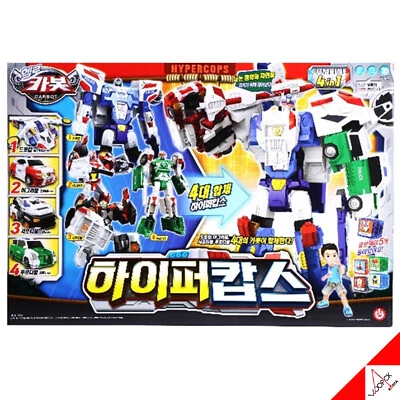 Hello Carbot HYPER COPS 4 Robots in 1 Box Full Set Transformer Robot Toy 2022 - Image 1 of 4