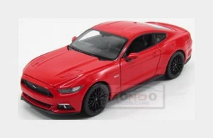 1:24 Welly Ford Usa Mustang Coupe 5.0 Gt 2015 Red WE24062R Model - Picture 1 of 2