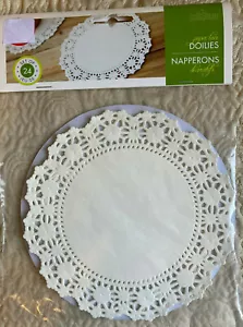 6" PAPER DOILIES ROUND 24PC FOX RUN #4371 NEW SEALED FREE USA SHIPPING - Picture 1 of 2