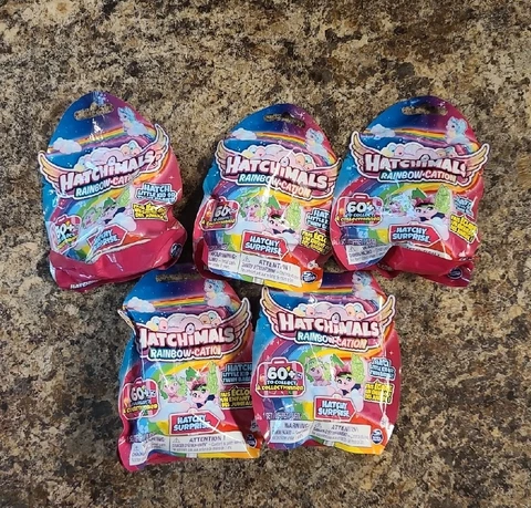 LOT of 5  Hatchimals Colleggtibles RAINBOW-CATION Hatchy Surprise BLIND BAGS NEW Cover