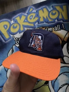 Rare 90s Vintage American Needle Detroit Tigers Snapback Hat - Picture 1 of 5