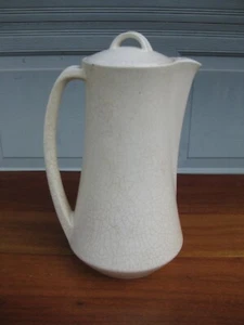 Mid Century Ceramic Coffee Pot Art Deco White - Imagen 1 de 18