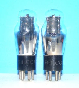 No type 41 Philco radio audio amplifier vacuum 2 tubes valve tested ST shape 241 - Picture 1 of 3