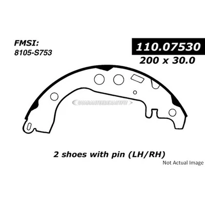 For Toyota Celica Corolla Prius Scion xB xA Centric Rear Brake Shoe Set TCP - Изображение 1 из 2