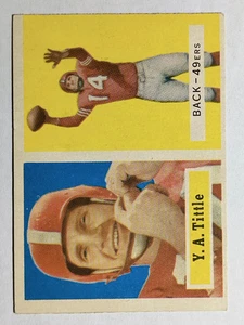 1957 Topps #30 Y.A.Tittle (VGEX) - Imagen 1 de 2