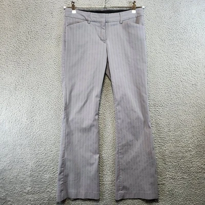 Express Design Studio Editor Pants Womens 4 (Fits 30x31) Gray Pinstripe Bootcut - Image 1 of 4