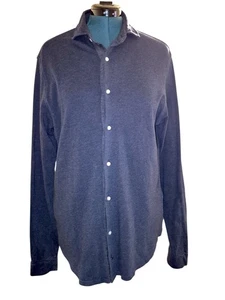TAILORBYRD COLLECTION 1930 Long Sleeve Super Soft Flannel Comfort Shirt L Cotto - Picture 1 of 6