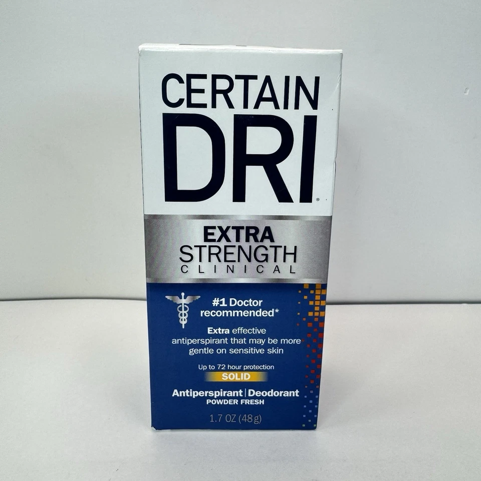 Certain DRI 72HR Protection Extra Strength Solid Antiperspirant 1.7 oz. Exp 7/25 - Image 1 of 4