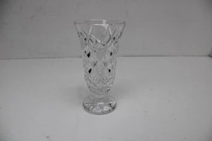 Vintage Waterford Cut Crystal 7” Flower Bud Trumpet Pedestal Vase - Picture 1 of 9