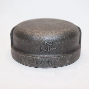 Round Cap Malleable Iron 2-1/2"  - Picture 1 of 3