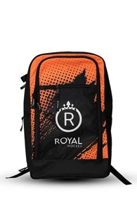 Mochila de hockey sobre césped, negra y naranja, bolsa de equipo deportivo con diseño de logotipo - Imagen 1 de 2