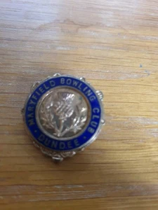 Maryfield Bowling Club Enamel Pin Lapel Badge Bowls Sports DUNDEE - Picture 1 of 7
