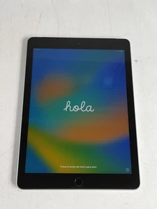 Apple iPad 5th Gen A1823 32 GB iOS 16.7.11 Space Gray ( Wi-Fi + 4G ) Unlocked - Picture 1 of 8