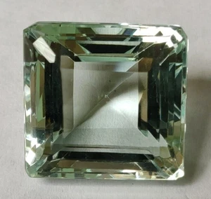 56.85 Ct Blue Santa Maria Aquamarine Square Cut Loose Gemstone Gift for Birthday - Picture 1 of 7