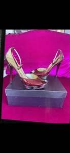 Gucci platform heels, red glitter patent,SZ 8 slightly used - Picture 1 of 13