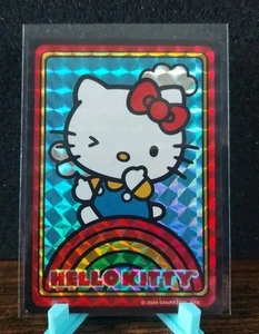Hello Kitty and Friends holografische Trading Aufkleber HELLO KITTY Regenbogen - Bild 1 von 2