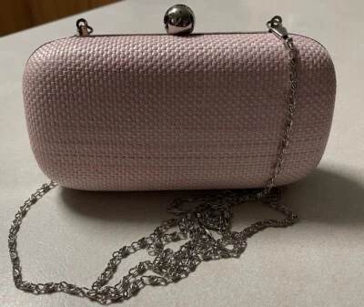 Kate Hill- Pink Clutch with Sling/ LIKE NEW - image 1 of 4