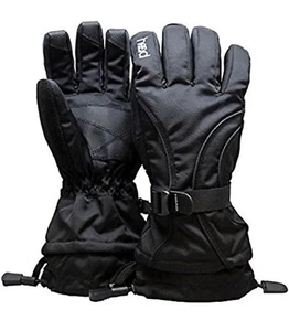 Head Junior Jr Black Insulated Ski Snowboard Winter Gloves L 10-14.NEW - Picture 1 of 2