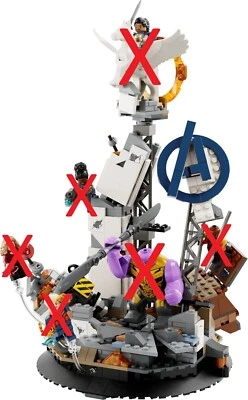 LEGO Super Heroes Avengers Diorama ONLY- See Photos - 76266 Endgame Final Battle - Image 1 of 4