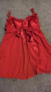 ANN SUMMERS QUEEN OF HEARTS RED BABYDOLL AND G-STRING SET SIZE UK 8-10 BNWOT - Imagen 1 de 4