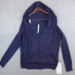 NWT Lululemon Cabin Yogi Wrap Sweater Boolux Cashmere Women 4 Hooded Pocket Open - Picture 1 of 8