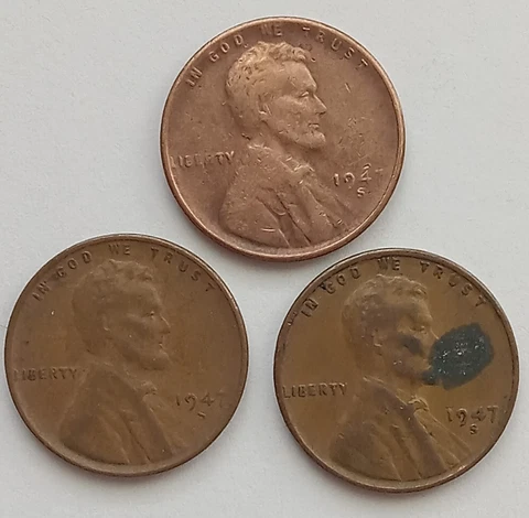 1947 S Lincoln wheat cent Cover