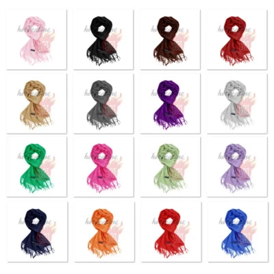 Bufanda 100 % CACHEMIRA Lisa Invierno Cálida Escocia Mujeres Unisex Bufandas  Foto 1 de 4