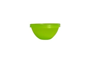 3x Schüssel Schale Dessertschale Salatschale Grün Kunststoff, 0,5l Camping  - Bild 1 von 3