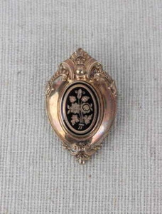 Antike Schaumgoldbrosche Biedermeier Antik - Bild 1 von 2