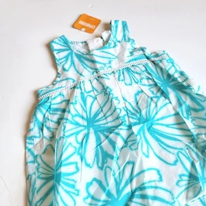 Gymboree Girls sz 6 Mermaid Cove Blue Floral Top NWT - Picture 1 of 4