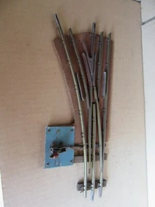C28 LR Louis Roussy Switch Left Brass Crossbars Wood Zero O The Rapid - Bild 1 von 12