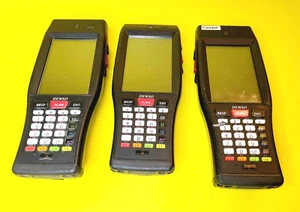 *UNTESTED* LOT 3X DENSO BHT-1261QWBG-CE BARCODE SCANNERS HANDHELD W/ BATTERIES - Picture 1 of 7