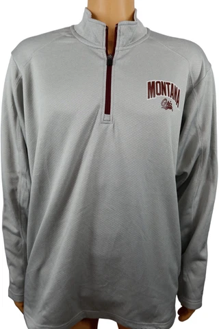 Champion University of Montana Grizzlies Griz 1/4l Zip Pullover Jacket XL Cover