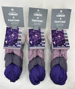 Caron X Pantone Yarn, Ultra Violet Minerals Lot of 3 - Picture 1 of 7