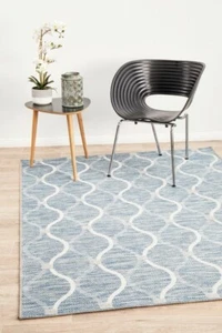TERRI BLUE Outdoor Rug Large Carpet Mat - Picture 1 of 9