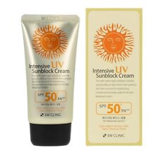 [3W CLINIC] Intensive UV Sunblock Cream SPF50 PA+++ 70ML Makeup Base Miss Korea