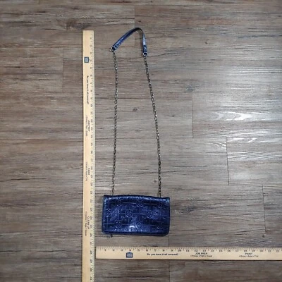 Cartera de cuero para mujer Tory Burch con correa púrpura Foto 1 de 3