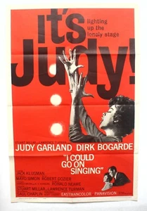 Original 1963 "I Could Go On Singing'" One Sheet Movie Poster - Judy Garland - Picture 1 of 12