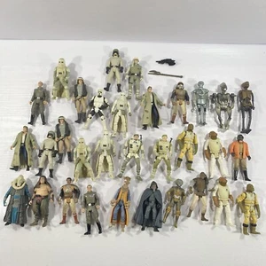 Vintage 1997 Lot Of 32 Star Wars Figures Malakili Bib Fortuna Admiral Ackbar Han - Picture 1 of 11