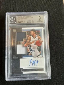 2019-20 Panini One and One - Rookie Jersey Auto Ja Morant #RJA-JMT 69/99 BGS 9 - Picture 1 of 1