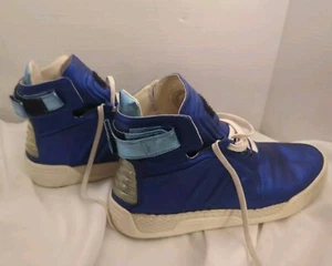 Yohji Yamamoto men shoes size 9.5 Chromatic blue Hi top Sneakers Y-3 - Picture 1 of 8