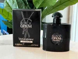 YVES SAINT LAURENT YSL BLACK OPIUM LE PARFUM MINI BOTTLE SPLASH 7.5 ML 0.25 FL - Picture 1 of 8