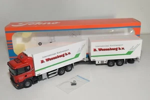 A5 42 1:50 TEKNO SCANIA 124L B. WEZENBERG B.V. TRUCK WITH TRAILER MIB - Foto 1 di 8